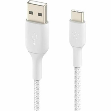 FASTTRACK BOOSTCHARGE Braided USB-C to USB-A Cable - 3.28 ft. - White FA3446875